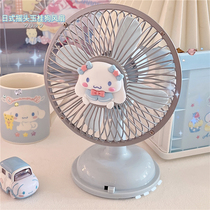Summer retro navy wind Yu Gui dog desktop shake head mute USB fan desktop cute little fan