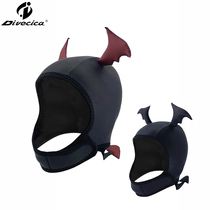 Divecica recommend cute cartoon new version of little devil diving headgear customized diving cap personalized customization