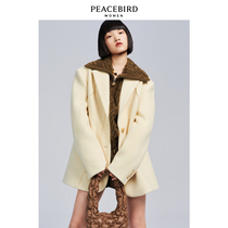 (Same model in shopping mall) Liu Wen PEACEBIRD joint division coat A1AAB4E03