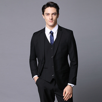 Mens professional suit Formal suit Casual suit Student graduation Wedding dress Groom Best man suit Slim suit
