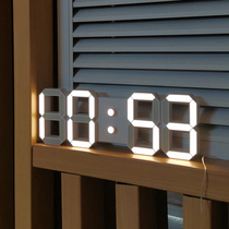 LED luminous 3D stereo WIFi network pair time living room electronic perpetual calendar electronic clock WIFI clock