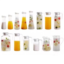 Acrylic pc juice pot barter tie pot plastic striped pot drink pot transparent heat resistant pot restaurant cold kettle