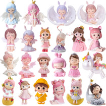 Childrens Day Girl Baking Cake Decorated Girl Cartoon Accessories