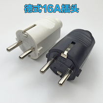 Eurostyle plug Ougauge with two round feet plugs Russia Portugal South Korea Power wiring plug 16a