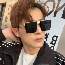 Punk retro ink mirror Korean version mens fashion box with a small driver to drive special anti-UV sunglasses
