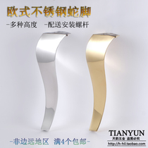 European style coffee table feet stainless steel furniture feet bathroom cabinet TV cabinet table feet support legs hardware snake feet J16