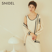 SNIDEL HOME2022 SPRING SUMMER NEW SOFT AND COMFORTABLE V-NECK SUEDE KNIT CARDIGAN SHNT221019