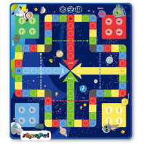 Space chess game carpet color shape cognitive childrens room layout childrens learning flight chess teaching floor mat