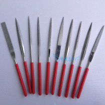 File steel file fitter file Changfeng steel file red plastic handle 3MM 4MM 5MM Diamond repair super hard Jinzhi file