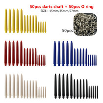 Knight darts 50-piece Nylon Rod with 50 spring ring darts plastic rod PC dart Rod set