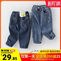  Boys denim long pants autumn new spring and autumn childrens clothing Childrens baby 1 year old 3 autumn childrens tide U13268