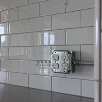 Yan Temple-Ming switch retro iron pipe switch foyer hand dial single dual control industrial wind socket