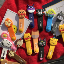 Cute Cartoon IPhone Mobile Phone Data Earphones Line Containing Buckled Anti-Twist Apple Data Wire Winding Hub