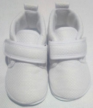 Korea DOME cross stitch cloth baby shoes White toddler shoes Baby shoes Baby girl shoes Baby boy shoes Unisex