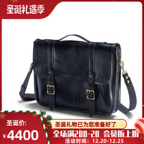 Spot UK Croots England vegetable tanned saddle leather rich wax vintage one-shoulder Hand bag MB02