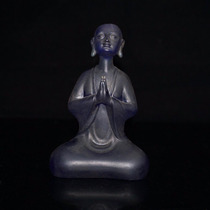 Folk antique antiques old Tibet ancient old glass character decoration Enlightenment