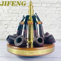  Monsoon pure copper pineapple grid wood JIFENG rotating 360 degree pipe rack solid wood special accessories