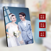Great Korean baked porcelain crystal pendulum table wash photo made into photo-frame wedding dress photo hanging wall swinging piece baby Full family Fuxiang enlarged