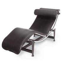 Le corbusier lounge bedroom lazy lounge LC4 leather single sofa chair lunch chair
