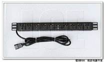 LCEJT Black King Kong 10-digit PDU cabinet I power outlet patented jack C14 10A plug row plug 19 inches
