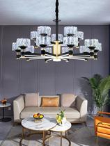 2021 new living room chandelier modern simple atmospheric light luxury home bedroom dining room crystal lamp arm luminous lamps