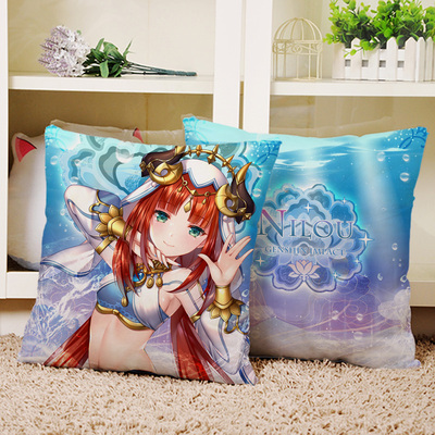 taobao agent The original god Nilu anime can customize the two -dimensional two -sided sleeping pillow pillow sofa on the pillow pillow