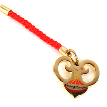 2010 Guangzhou Asian Games golden webbing emblem (heart-shaped) official Expo memorabilia