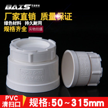 PVC water pipe cleaning port drain pipe plug cap inspection buckle 50 75 110 160 200 250 pipe cap