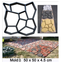 Plastic mold cement products ground embossing various molds Creative flower brick mold garden paving floor mold