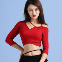 Belly Dance Costume Women Spring and Summer 2021 New Practice Wear Sexy Oriental Dance Dance Clothing Modal Sleeve Top