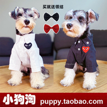 Pet shirt small dog Teddy cat Bo Meibi bear method cotton thin Tide brand spring and summer dog clothes