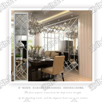 Custom art glass background diamond car side mirror Restaurant living room Hotel KTV art glass mirror