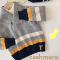 TTcashmere children cashmere sweater boys thick warm baby sweater