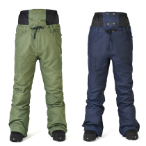 Mushroom head DOOREK mens and womens double board veneer skinny ski pants Korean version waterproof plus velvet ski pants