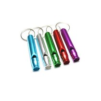 Portable aluminum alloy whistle life whistle referee competition whistle childrens whistle outdoor multifunctional high frequency whistle