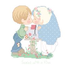 Cross stitch electronic drawings 4503 water drop doll 236 cute cartoon 92W * 108H45 color PAT source file