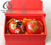 Cloisonne dragon and phoenix ball Baoding iron ball Chengxiang wedding gifts to the elders to send gifts to teachers to colleagues with gift boxes