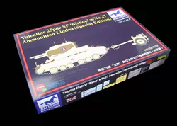 威骏模型35077SP 1/35 英 二战25磅“主教”自行榴弹炮&炮弹拖车