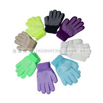  Dazzle dance elf new skating knitted gloves non-slip fashion hot drill thickened warm multi-color full finger a674