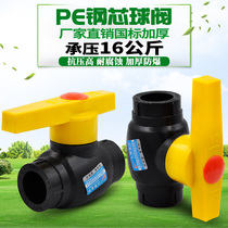 PE steel core ball valve valve gate valve 20 4 minutes 25 6 minutes 32 1 inch tap water pipe fittings fittings