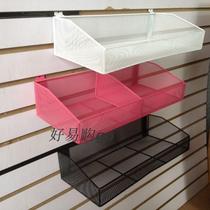 Groove plate adhesive hook groove plate hook groove plate hanging basket net basket Wantong board adhesive hook hanging groove plate box