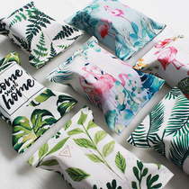 ins Nordic wind car tissue cover sun visor car drawing box tropical jungle Flamingo hanging paper box