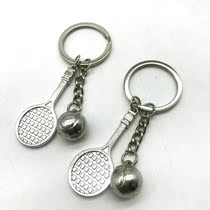 Creative keychain tennis racket craft tennis souvenir Australian small pendant metal key chain