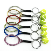 Simulation tennis racket keychain tennis pendant creative gift Sports key chain souvenir prize gift