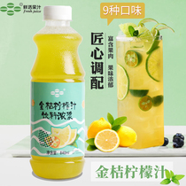 Fresh Kumquat Lemon juice 840ml Kumquat lemon with pulp thick pulp Lemon juice Orange Mango concentrated juice