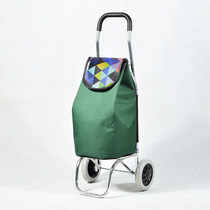 Ultra-light portable folding aluminum alloy hand push trolley luggage trailer elderly household shopping cart shopping cart