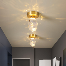 Love lamp Castle aisle lamp corridor lamp balcony LED Nordic crystal ceiling lamp simple entrance gate all copper lamps