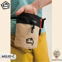 E9 rock climbing Aglio-C pure cotton magnesium powder bag vintage fashion color matching feel SS21