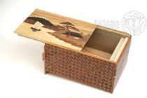Japan direct mail wooden fine work secret box 6 inch 14 playback Passbook puzzle box jewelry box large storage wooden box 10
