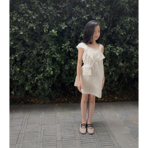  BBW Tongjia 21ss early autumn limited puff yarn jacquard lotus leaf dress middle and large childrens dress 07 25